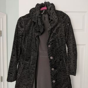 Faux fur coat